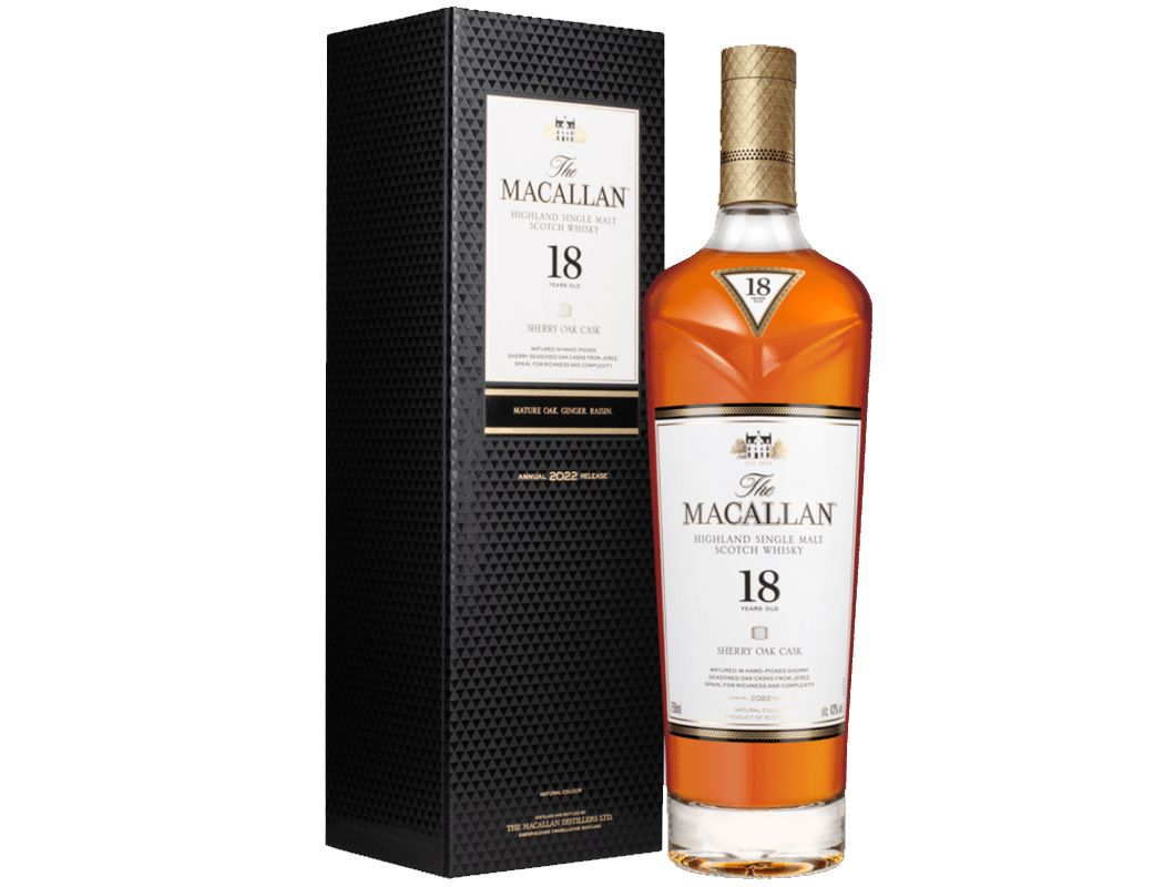 Whisky MACALLAN 18 años Sherry Oask Cask Botella 700 ml Licores